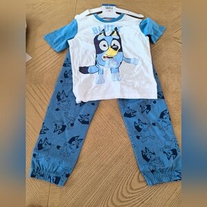 bluey outfit set of short sleeves tee and pants for toddler little boy kids